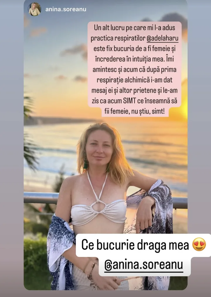 Mesaj de la @anina.soreanu despre respirația alchimică