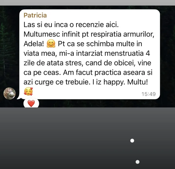 Mesaj de la Patricia despre respirația armurilor