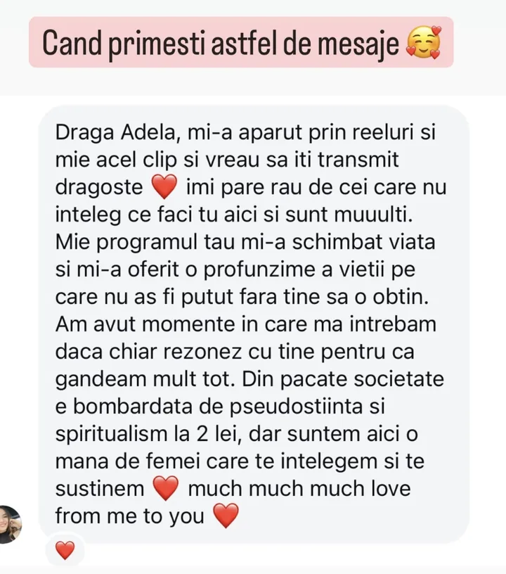 Mesaj de la Anonimă despre program online