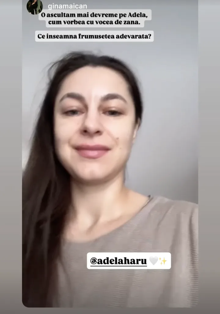 Mesaj de la @ginamaican despre experiența ei cu Adela